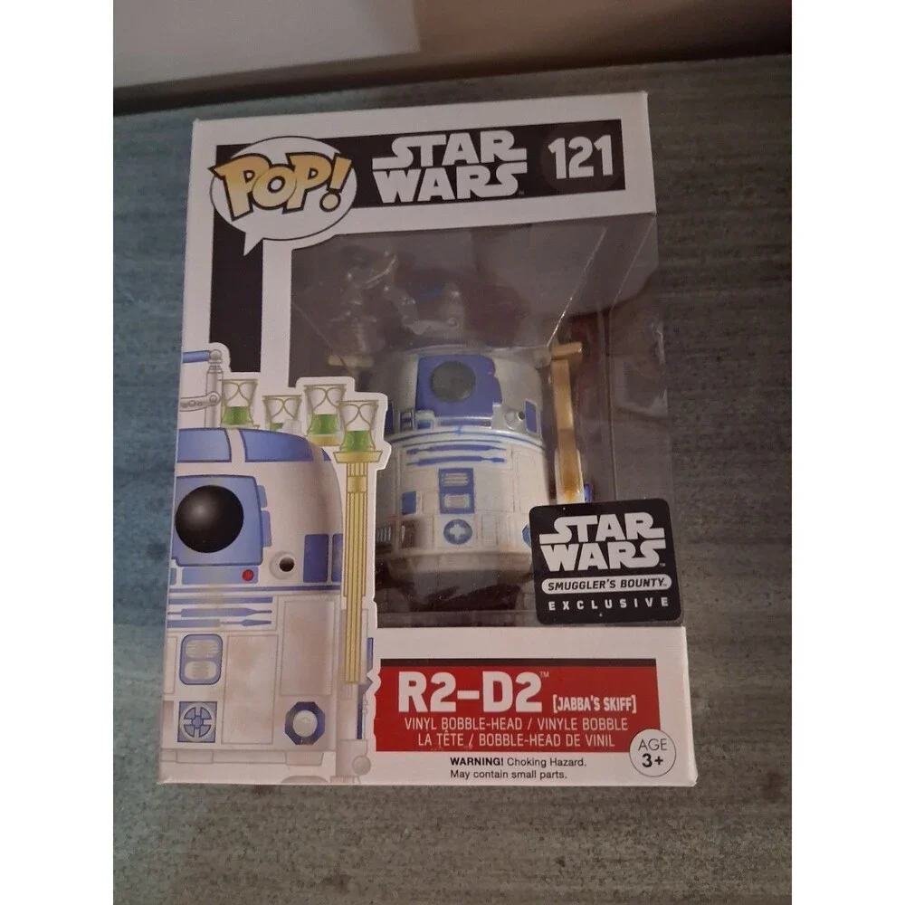 NIB Funko POP! Star Wars R2-D2 Jabba's Skiff Vinyl Figure #121 Smuggler's Bounty